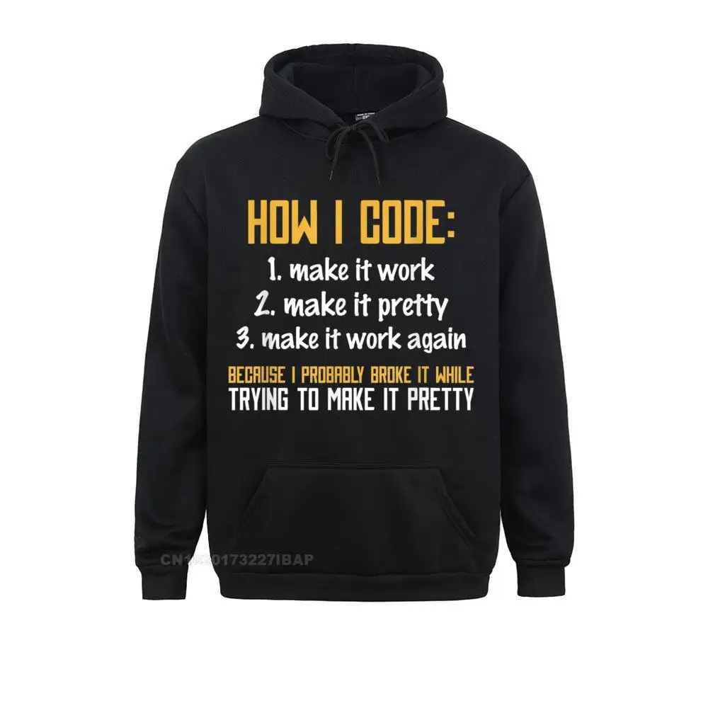 Programmer Coder Developer Programming Coding Sweatshirts Long Sleeve Printing Retro Men Summer/Autumn Hoodies Hoods