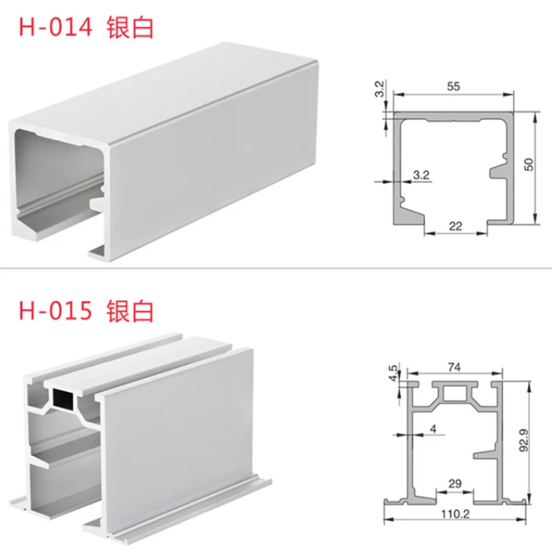 

H-015Thickened aluminum alloy sliding door hanging rail hanging wheel track door and window accessories Bearing 120kg