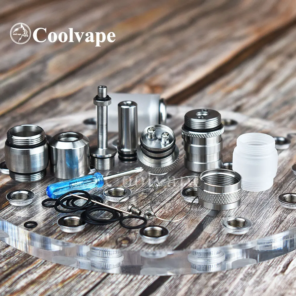 FEV VS Style RTA 17Mm Vape Atomizer Rebuild Tank 316 SS E-cigarette Rda untuk 510 Thread Mechanical Mods Vape Vs Taifun Rta