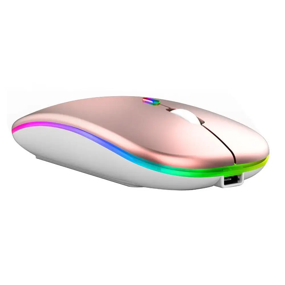 Mouse da gioco ergonomico USB senza fili Bluetooth LED Mouse 2.4G per Computer portatile