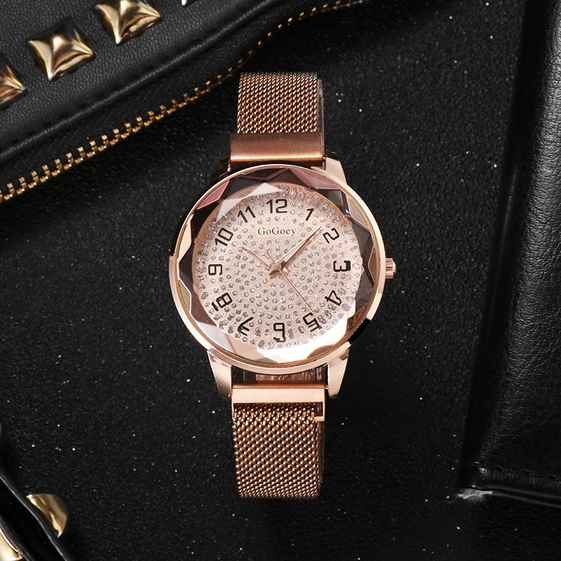 Luxury Diamond Starry Sky Women Watches Magnetic Steel Mesh Band Female Clock Quartz Wristwatch Fashion Ladies Watch reloj mujer