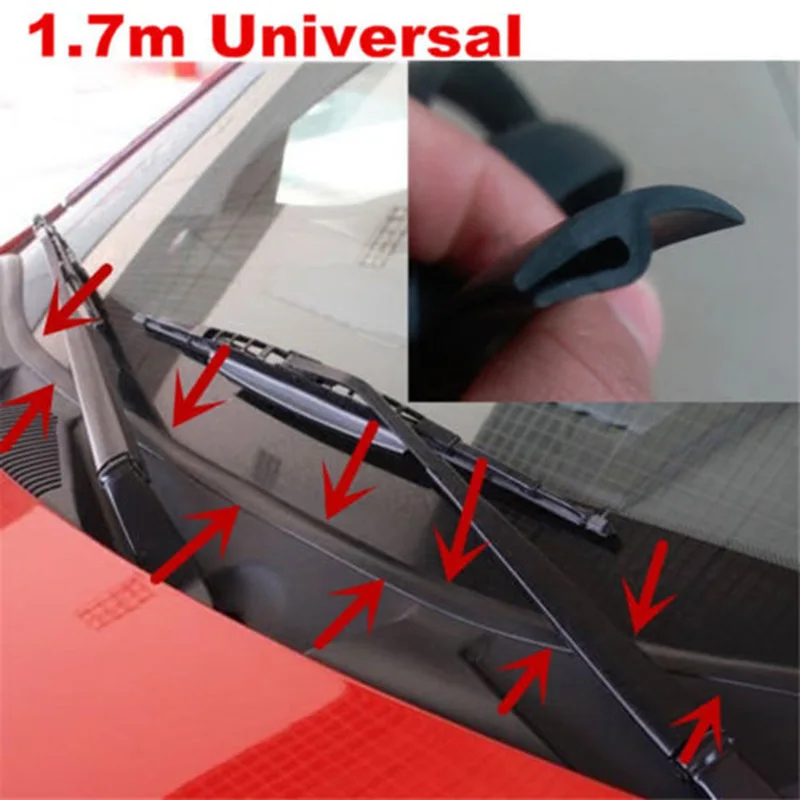 Car Windshield Panel Moulding Seal Strip Sticker For Seat Ibiza 6L 6J Leon FR Altea Renault Megane 2 3 Duster Clio Logan Trafic