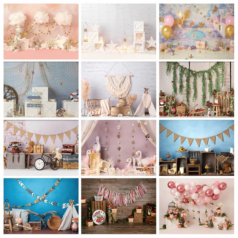 Mehofond Sơ Sinh Chân Dung Phông Nền Chụp Ảnh Phòng Thu Balo Sao Đạo Cụ Chụp Ảnh Cho Bé Bánh Đập Tan Trang Trí Photocall Nền