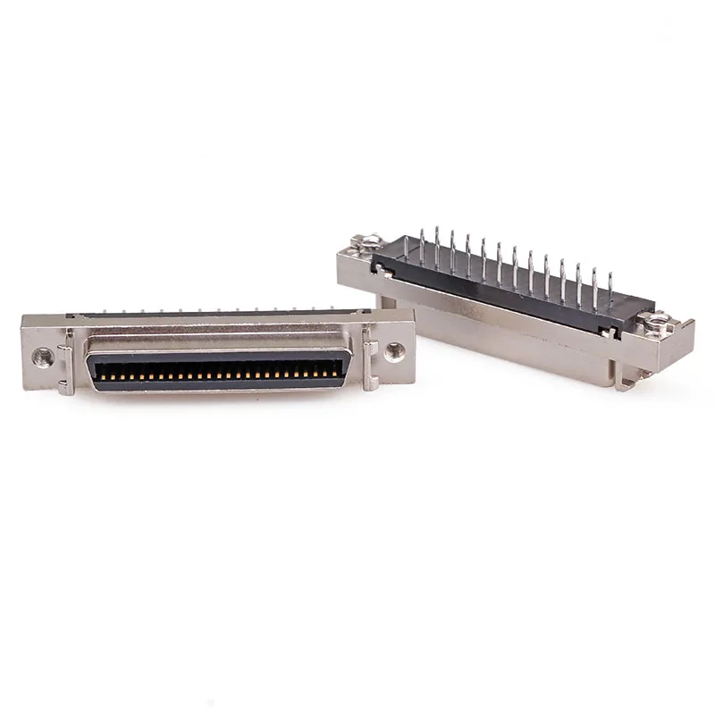 Imagem -03 - Conector Servo Scsi Cn50p Scsicn50p Fêmea Hpcn50p Ângulo Reto Plug