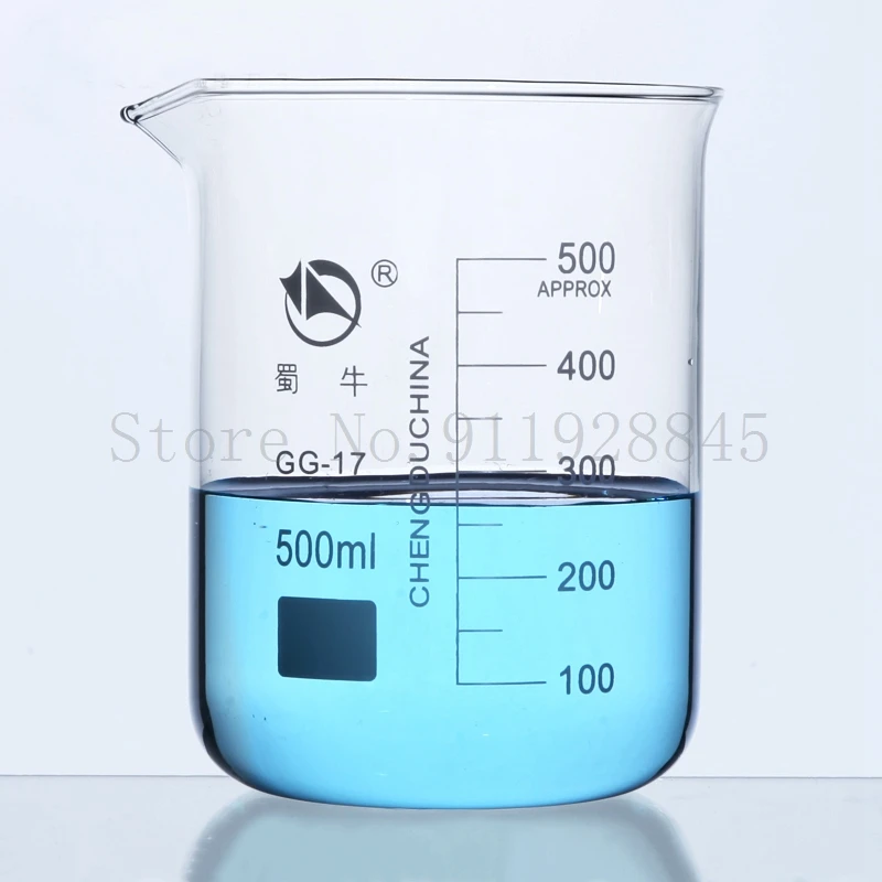 Lab High Borosilicate Glass Beaker Laboratory Graduated 25 50 100 200 250 500 1000 2000 3000 5000 10000mL