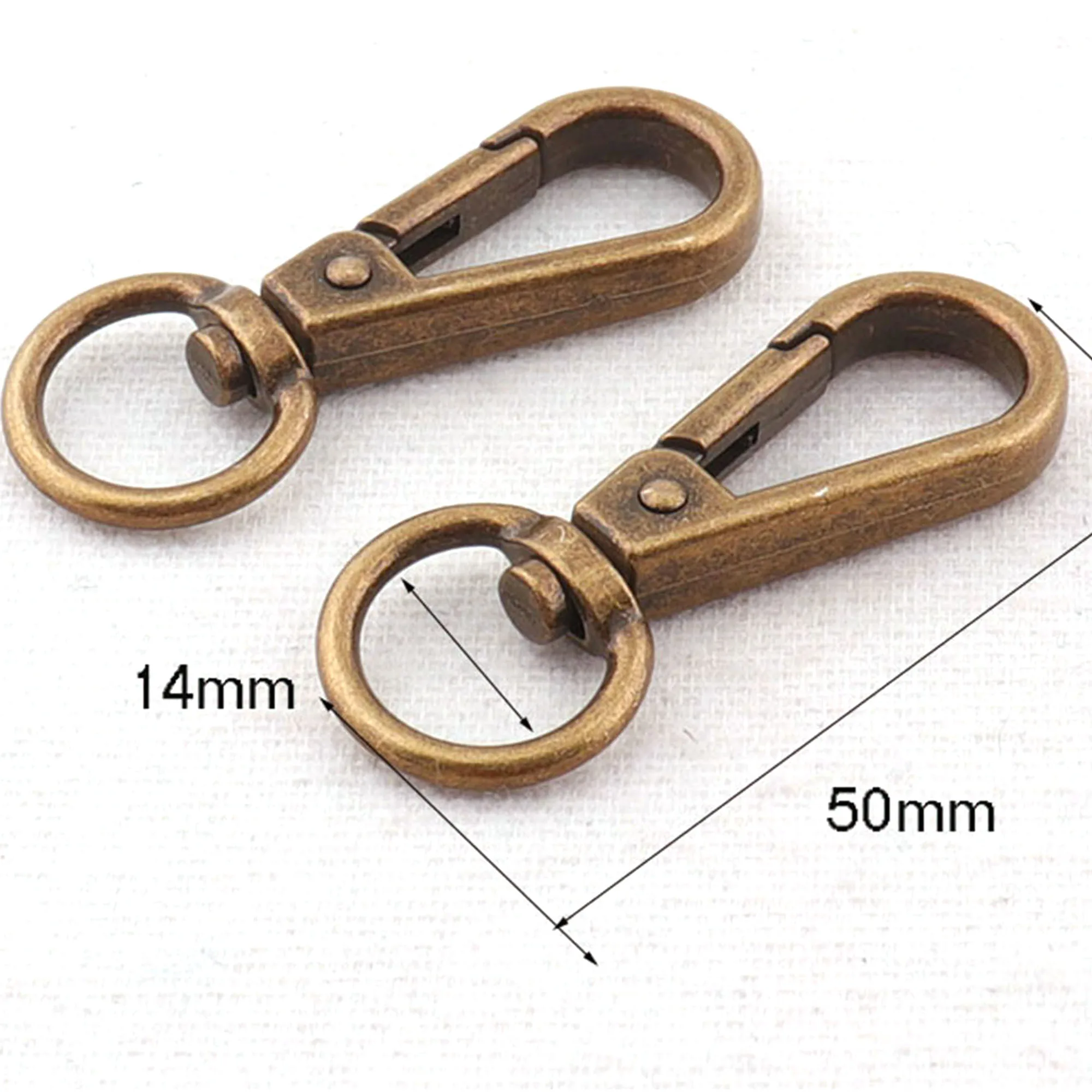 

10 pcs Swivel Clasps,Jewelry Findings Bronze Lobster Swivel Clasps Bag Purse Strap Handbag Swivel Snap Purse Hook-14mm