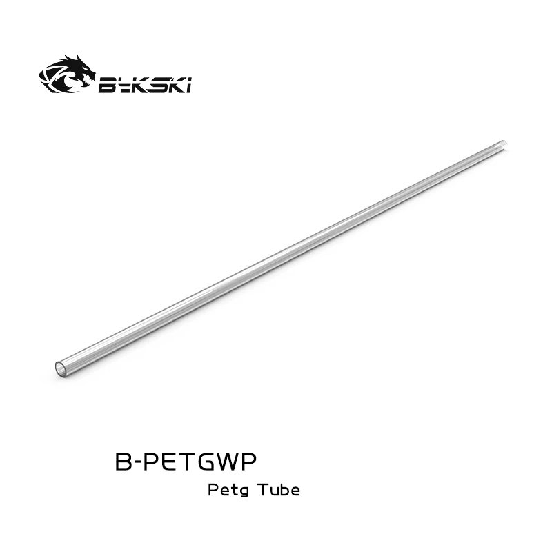 Bykski PETG-tubo duro rígido transparente, tubo de refrigeración, 500mm, 8x12mm,10x14mm,12x16mm, 2 unidades