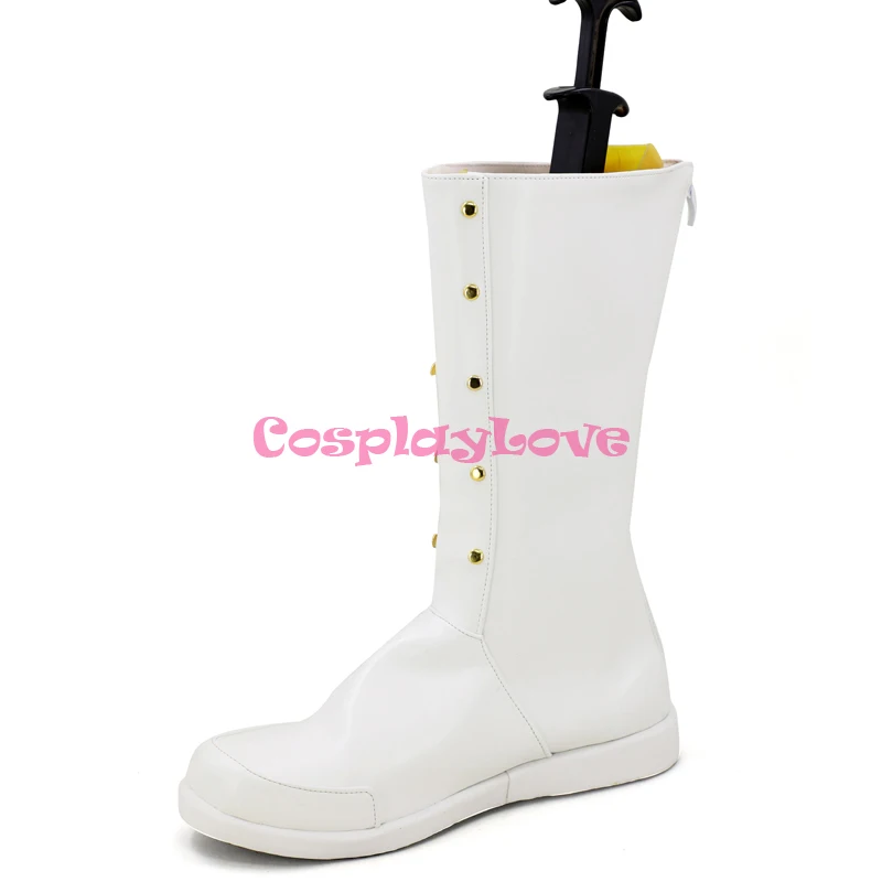 Fate Kaleid Liner Prisma Illya Luviagelita Edelfelt White Shoes Cosplay Long Boots Custom Made For Halloween Christmas