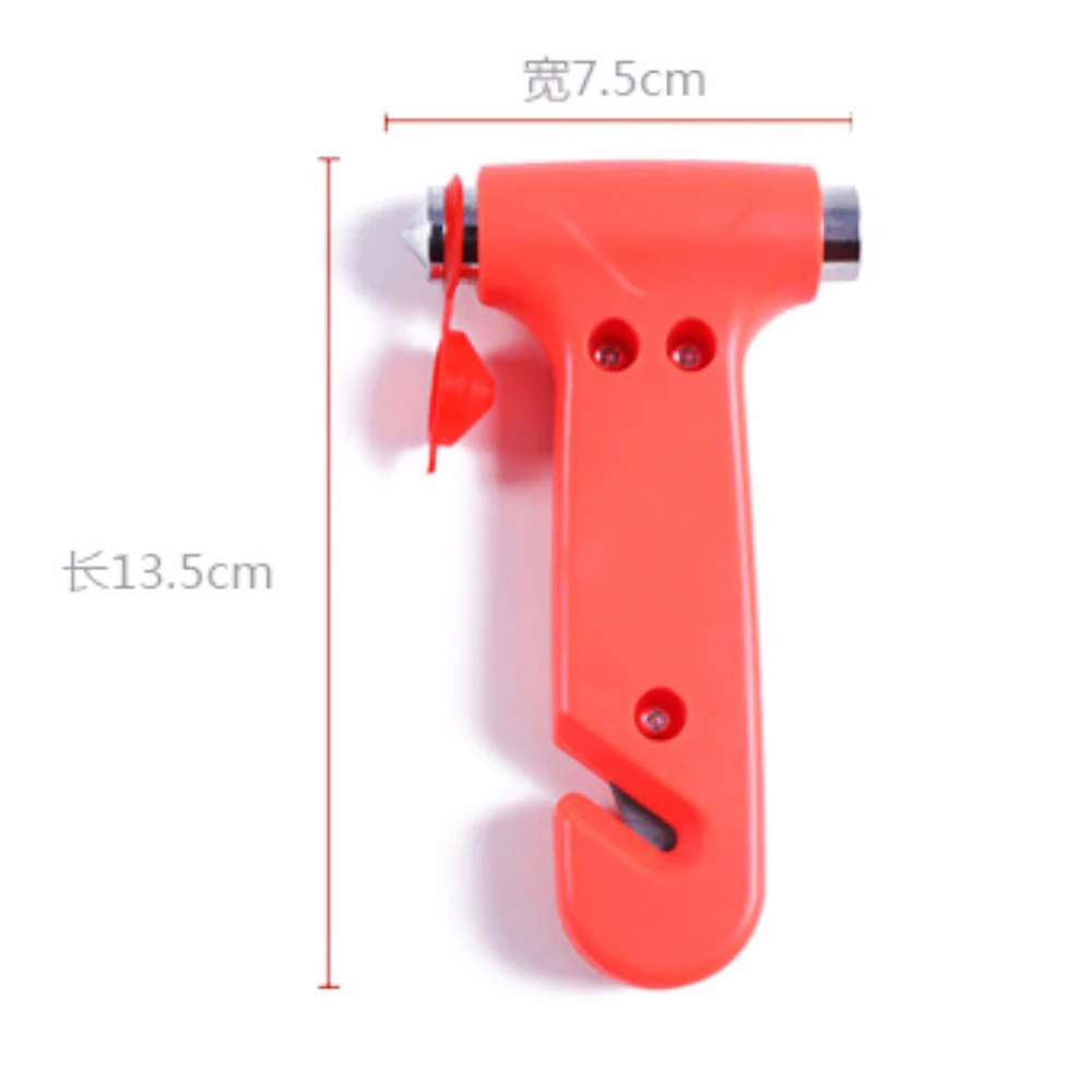 1 PCs Emergency hammer with slicer and with safety cap (whole Boek), car hammer, emergency hammer