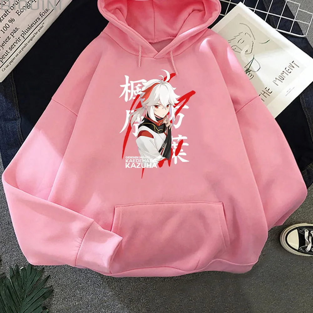 

Men Hoodies Kaedehara Kazuha Anime Hoodies Unisex Autumn Winter Fashion Tops Oversize Genshin Impact Sweatshirt Harajuku Japanes