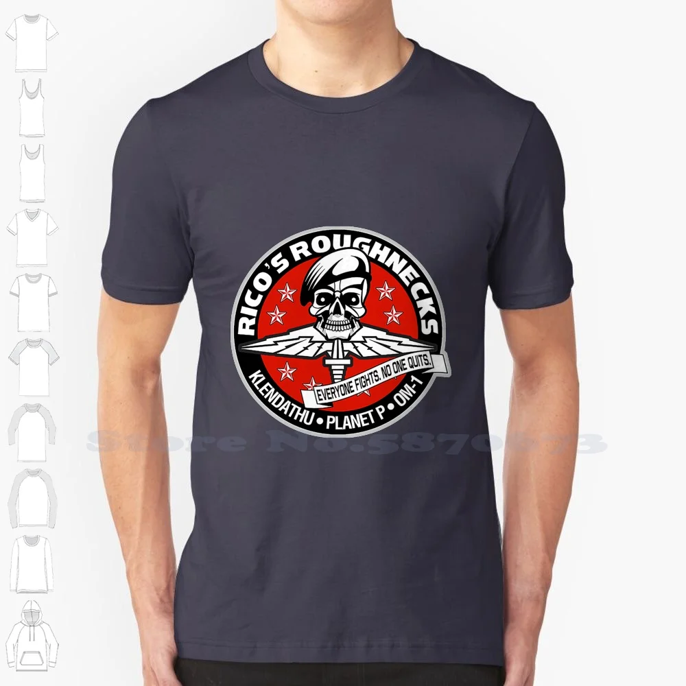 Rico's Roughnecks Shirt Summer Funny T Shirt For Men Women Starship Troopers Bugs Carmen Dizzy Klendathu Mobile Infantry Rico