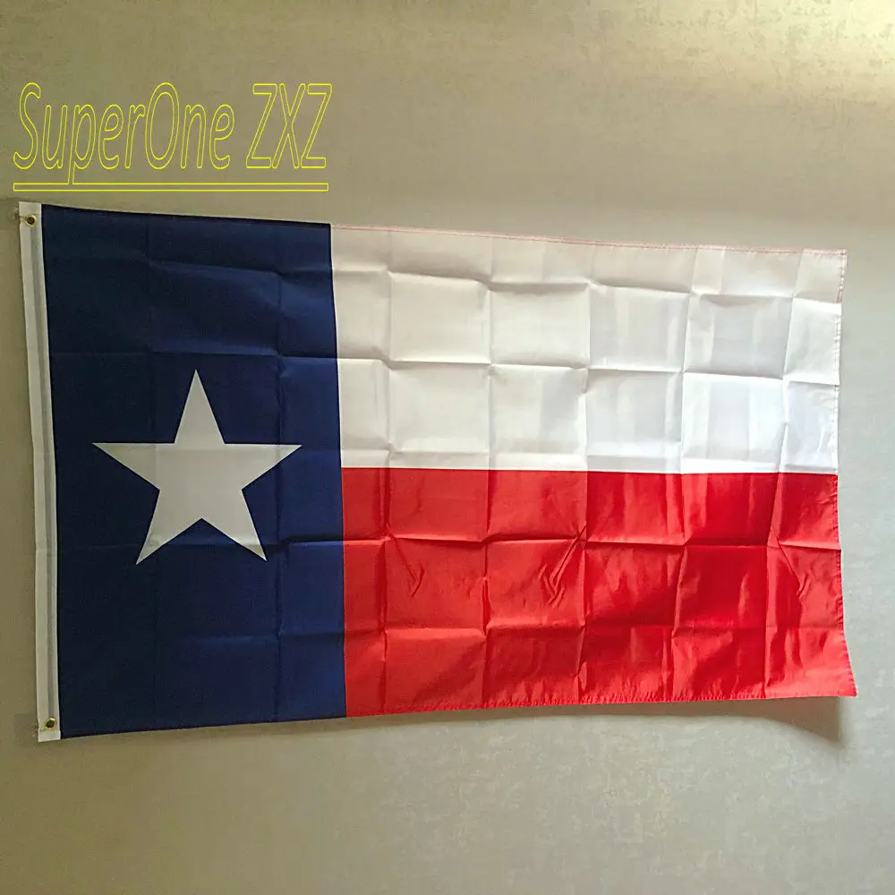 Usa State Texas Flag 90X150cm High Quality polyester hanging banner 3x5ft TX State Flag For Home decoration