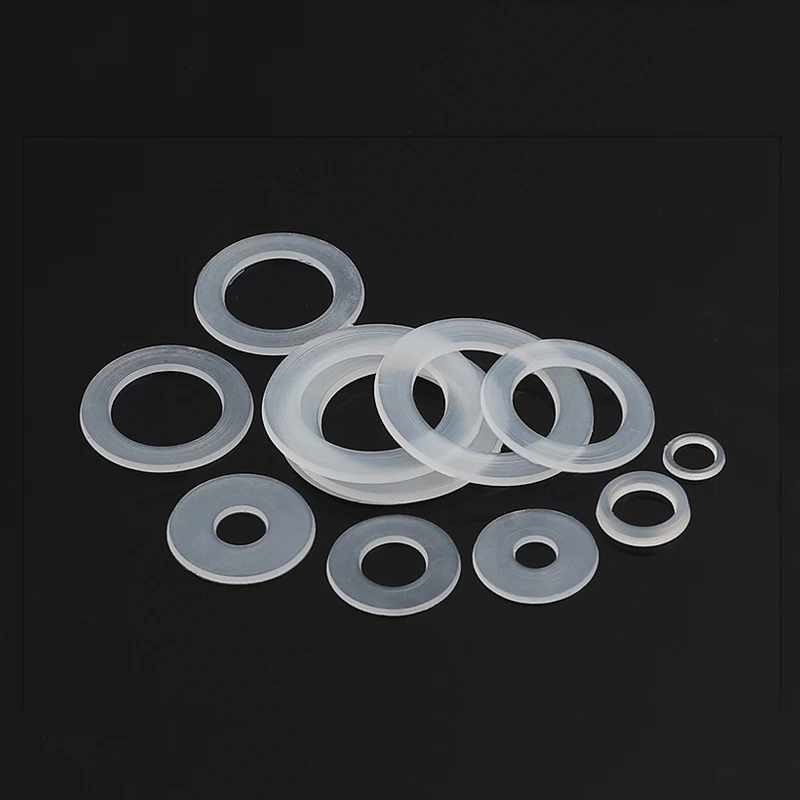 White Nylon Washers Plastic Flat Washer Spacer Seals  Gaskets Ring M3 M3.5 M4 M5 M5.8 M6 M8 M10 M12 M14 M16 M18 M20