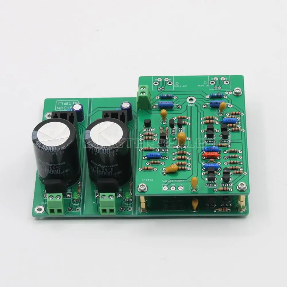 ประกอบ NAC152 สเตอริโอ Preamplifier บอร์ดสําเร็จรูปพร้อม Dual Power Supply Board Pre-Amp