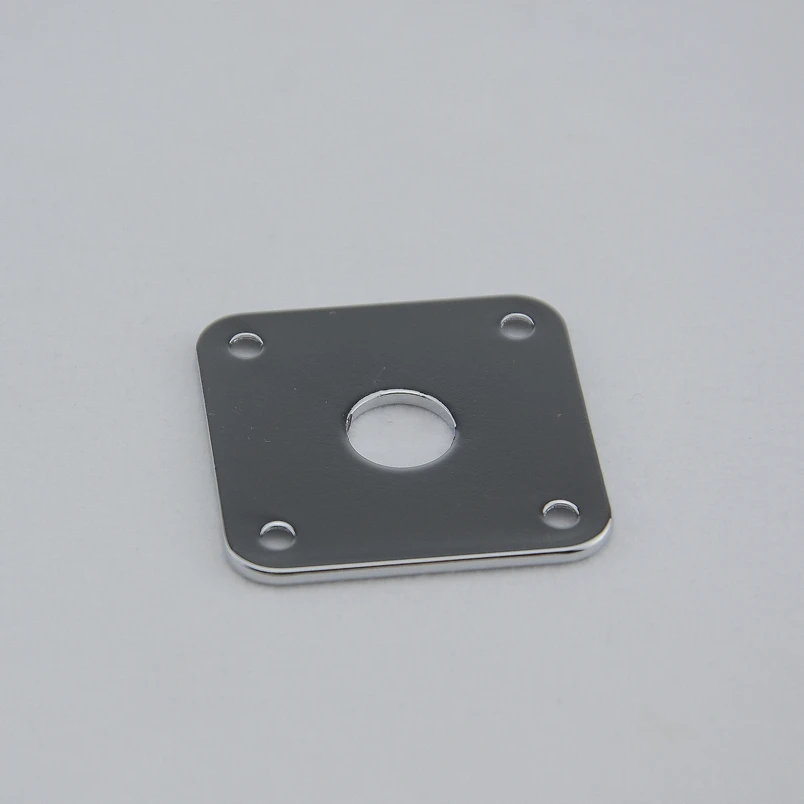 1 Piece  Square Flat  Metal Jack Plate for Les Paul Electric Guitar Bass with Screw