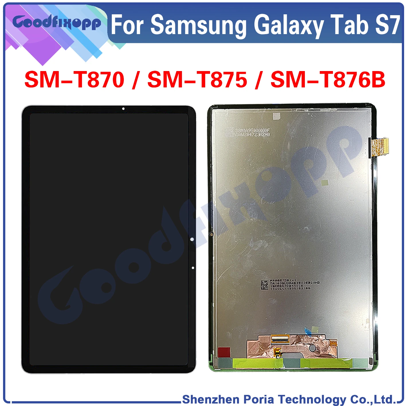 

For Samsung Galaxy Tab S7 SM-T870 SM-T875 SM-T876B T870 LCD Display Touch Screen Digitizer Assembly Screen Replacement