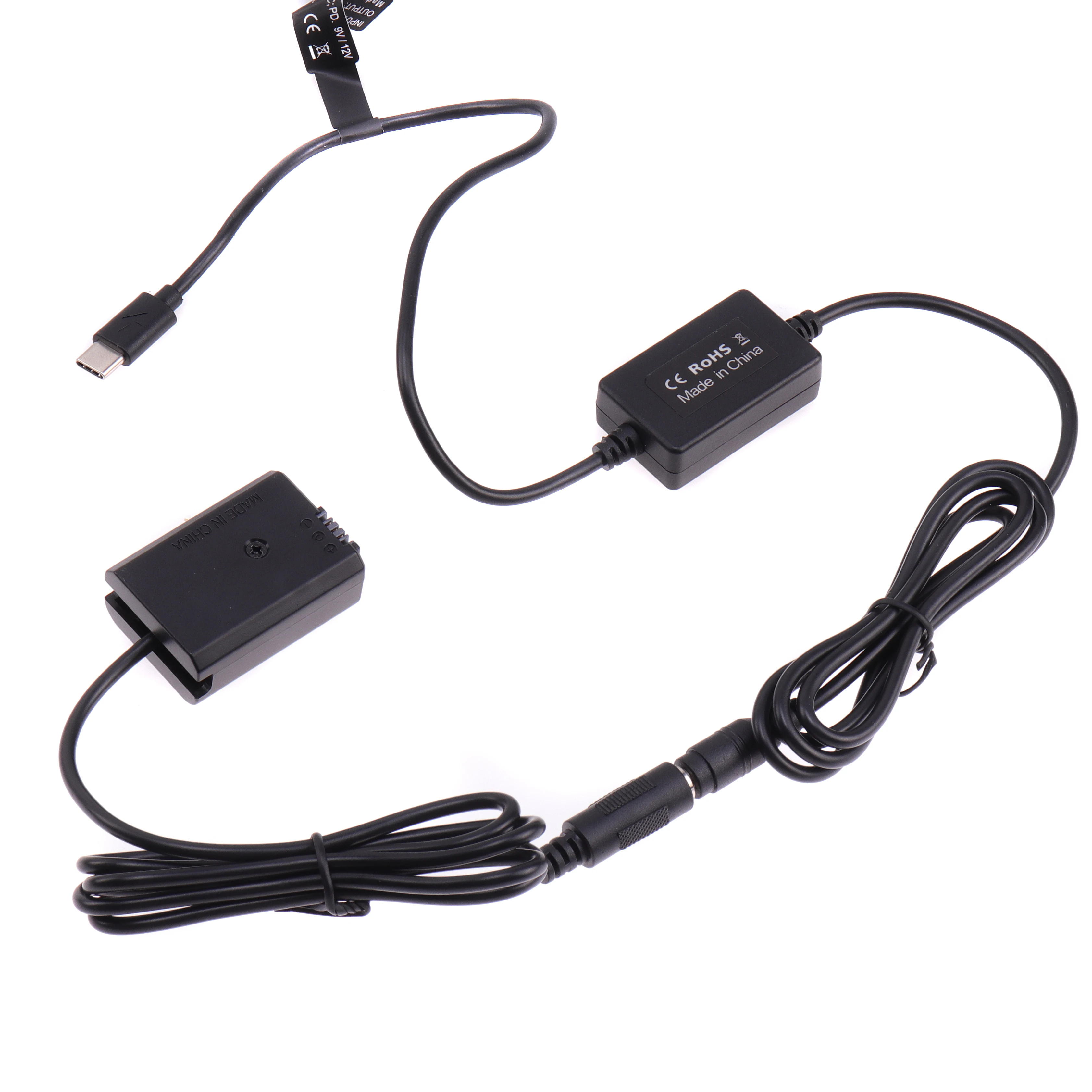 FOTGA NP-FW50 adaptateur de batterie factice alimentation avec câble TYPE-C pour Sony ZV-E10 A7 A7R A7S A7M A7II A7S2 A7M2 A7R2 A6500