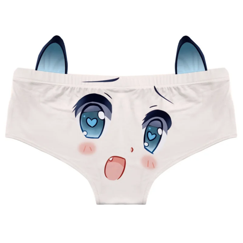 SP&CITY Japanese Cute Girl\'s Cotton Underwear Women Cat Ear Kawaii Panties Sexy Low Waist Student Seamless Briefs Lingerie