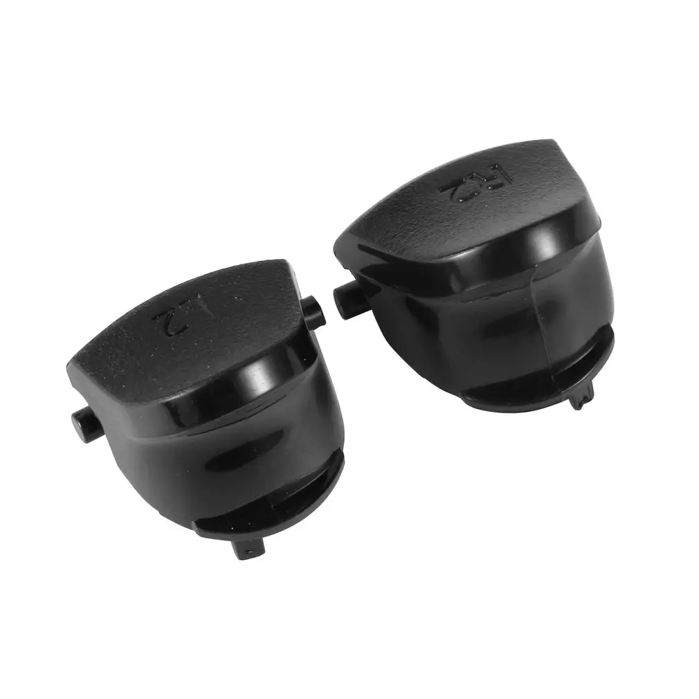 Black Replace Buttons for Dualshock 4, Triggers para PS4 Controller, Acessórios de jogos, botão com 2 molas, R1, L1, R2, L2
