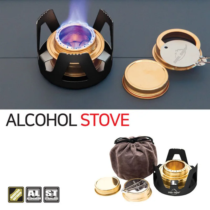 

Outdoor Camping Mini Alcohol Stove Ultra-light Aluminum Portable Small Stove Hiking Stove Windproof Stove