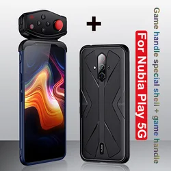 Shockproof TPU Soft Case for ZTE Nubia Play 5G case Heat Dissipation Cover with original Red Magic PUBG Game Gamepad handle