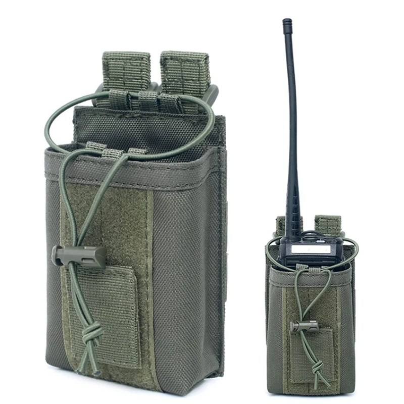 1000D Nylon Tactical Molle Walkie Talkie Holder Bag Radio Pouch Package Sports Pendant Hunting Magazine Mag Pouch