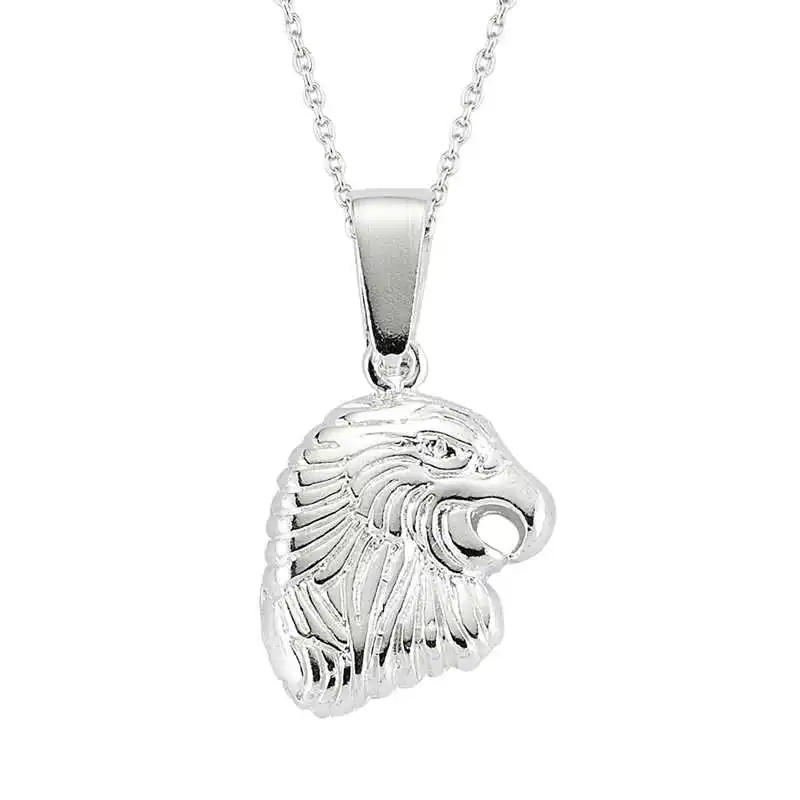 Silver Eagle Men 'S Necklace 925 Sterling Men Jewelry Wedding Party Birthday Gift - Box - Pendant - Chain Choker - Man - Fashion