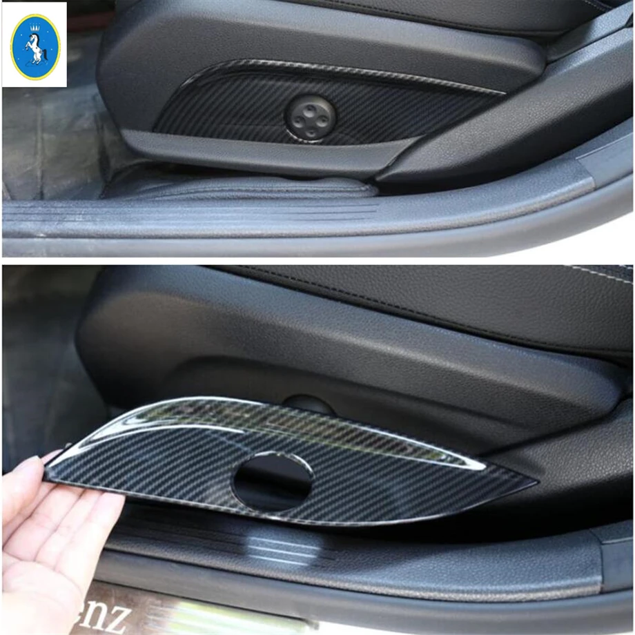 

Cup Holder Lights Control Panel Cover Trim For Mercedes-Benz GLC X253 2016 - 2021 Accessories Interior Refit Kit Carbon Fiber