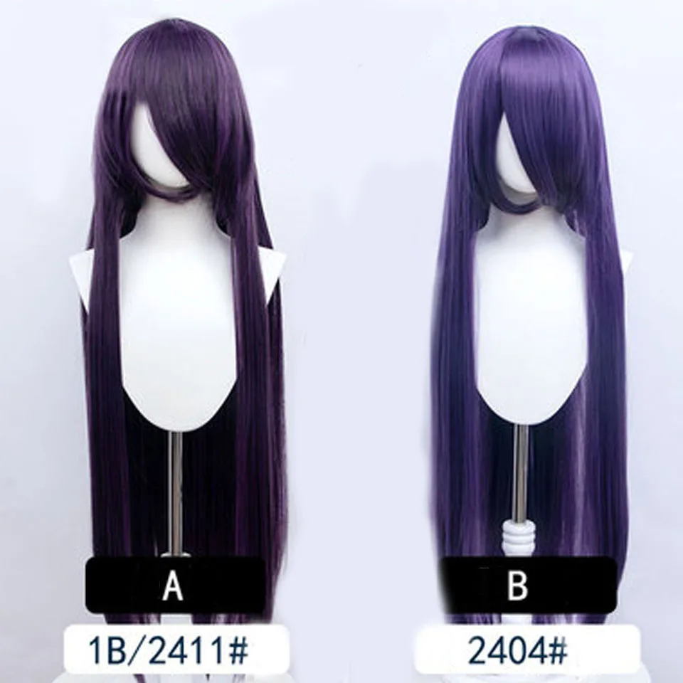 AOSI 100 cm lange gerade Cosplay-Haar-Synthetik-Perücke, Schwarz, Weiß, Rot, Rosa, Braun, Gold, Blau, Damen, hitzebeständig, Anime-Perücken – Detail 16