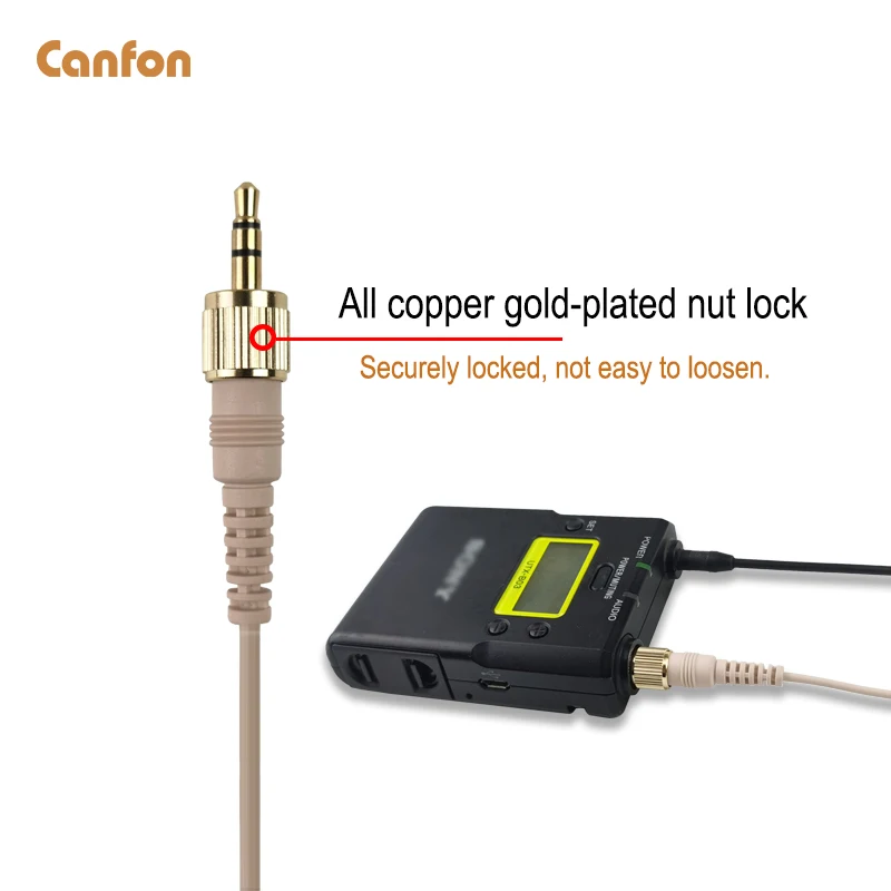 Canfon pro 3.5 ملم متعدد الاتجاهات مكثف سماعة الرأس ميكروفون خط الإدخال لسوني UWP V1 D11 D21 Mic Transmitter