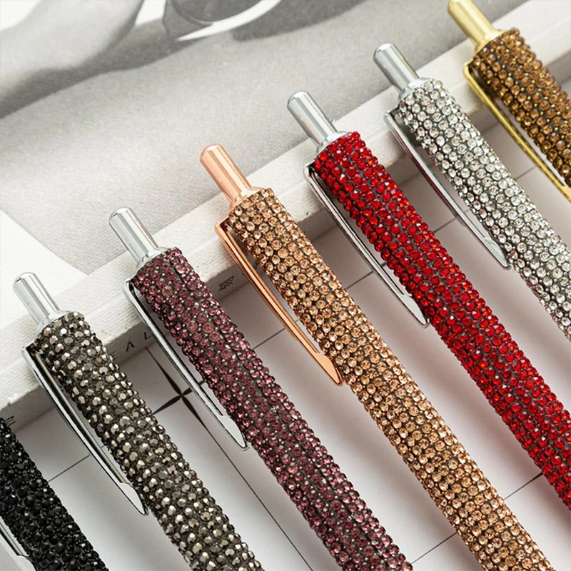 بريق الترتر كريستال القلم 0.5 مللي متر الأسود عبوة قلم مكتب القرطاسية