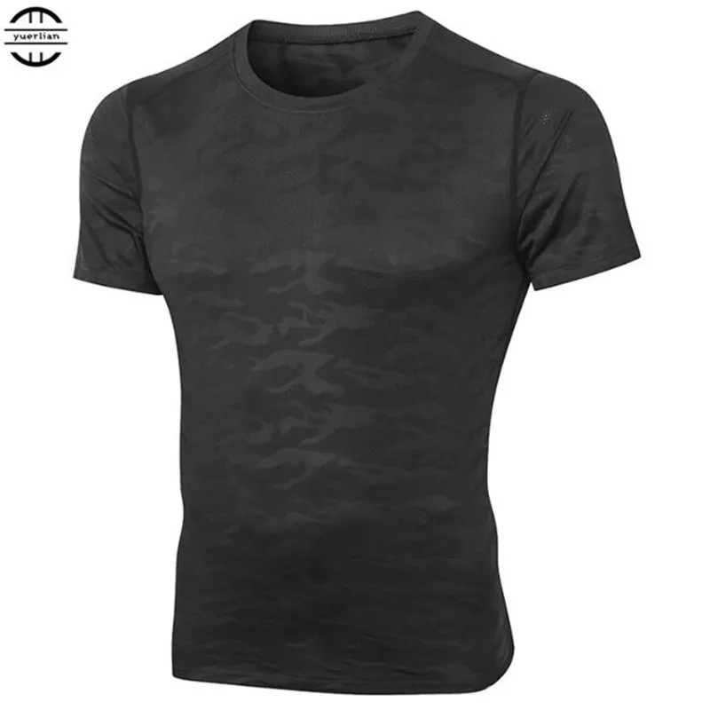 

10pcs Men Pro Compression Underwear 3D Camo Tight T-shirt,Elastic Anti-Wrinkle Quick-dry Wicking Sport Fitness Short Sleeve Tops