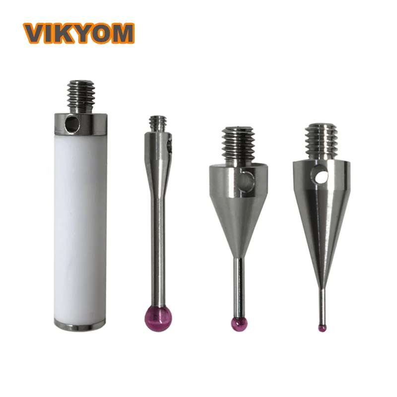 

3-Dimensional Probe Gem Diameter of Test Head 0.5/1.0/1.5/2.0/3.0/4.0/6.0mm Tungsten Steel Alloy Probe Gauge Thread Dia M2/3/4