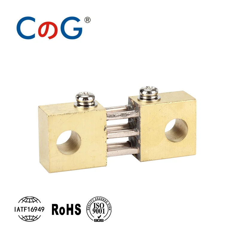 FL-19B Shunt 100A 200A 300A 400A 500A 600A 1500A 75mV Welding Machine Brass Resistor DC Shunts For Current Analogue Panel Meter