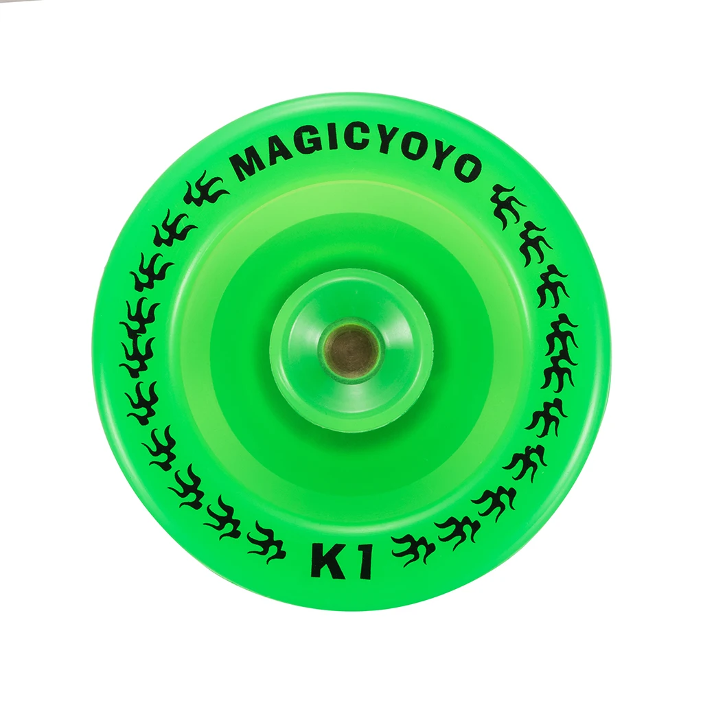 MAGICYOYO K1 Plastic Yoyo Ball Green Yoyo Dark Glow Fluorescent Yoyo Ball for Beginner Player Toys