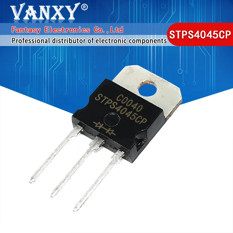 5pcs STPS4045CP TO-247 TO-218 STPS4045 STPS3045CP STPS3045 Schottky rectifier diode 45V 40A