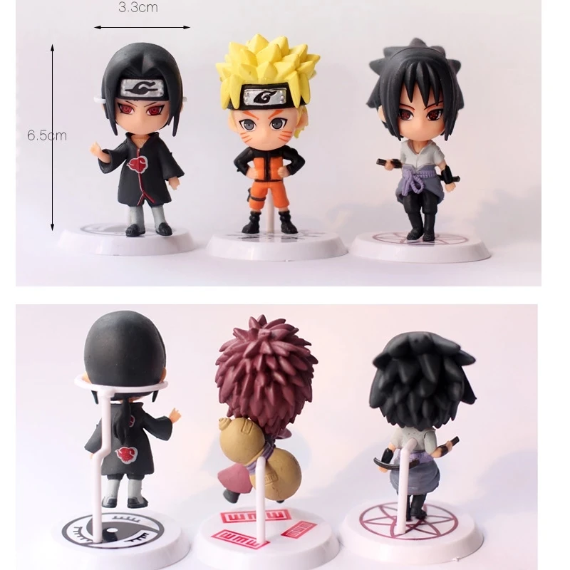 

1pc Anime Sakura Kakashi Sasuke Uzumaki Gaara PVC Action Figure Model Toy Children's Toys Christmas New Year Gifts