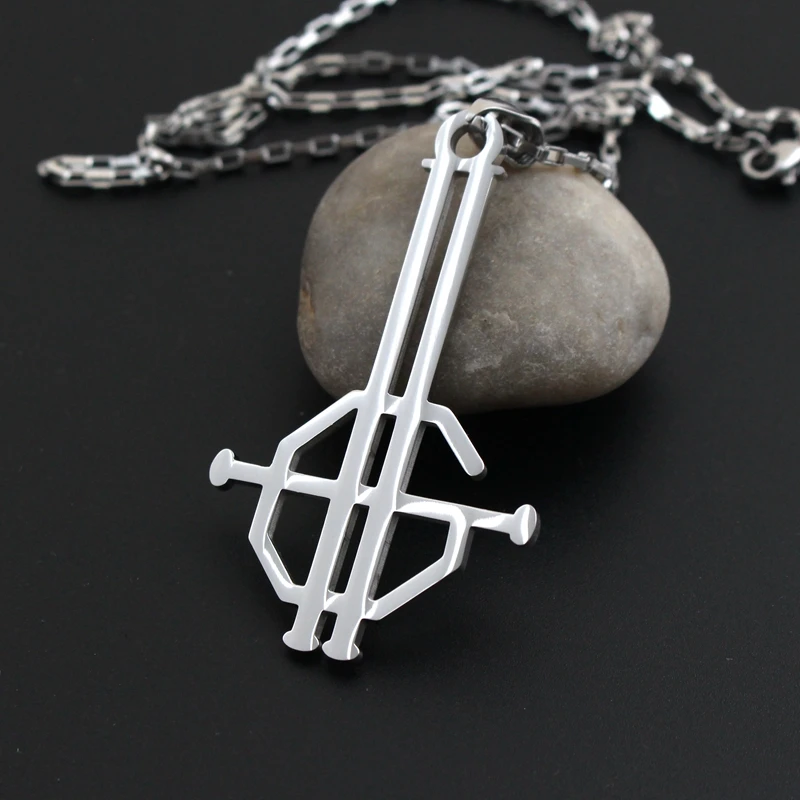 Ghost B.C. Nameless Ghoul King Necklace Stainless Steel Merch Logo Symbol