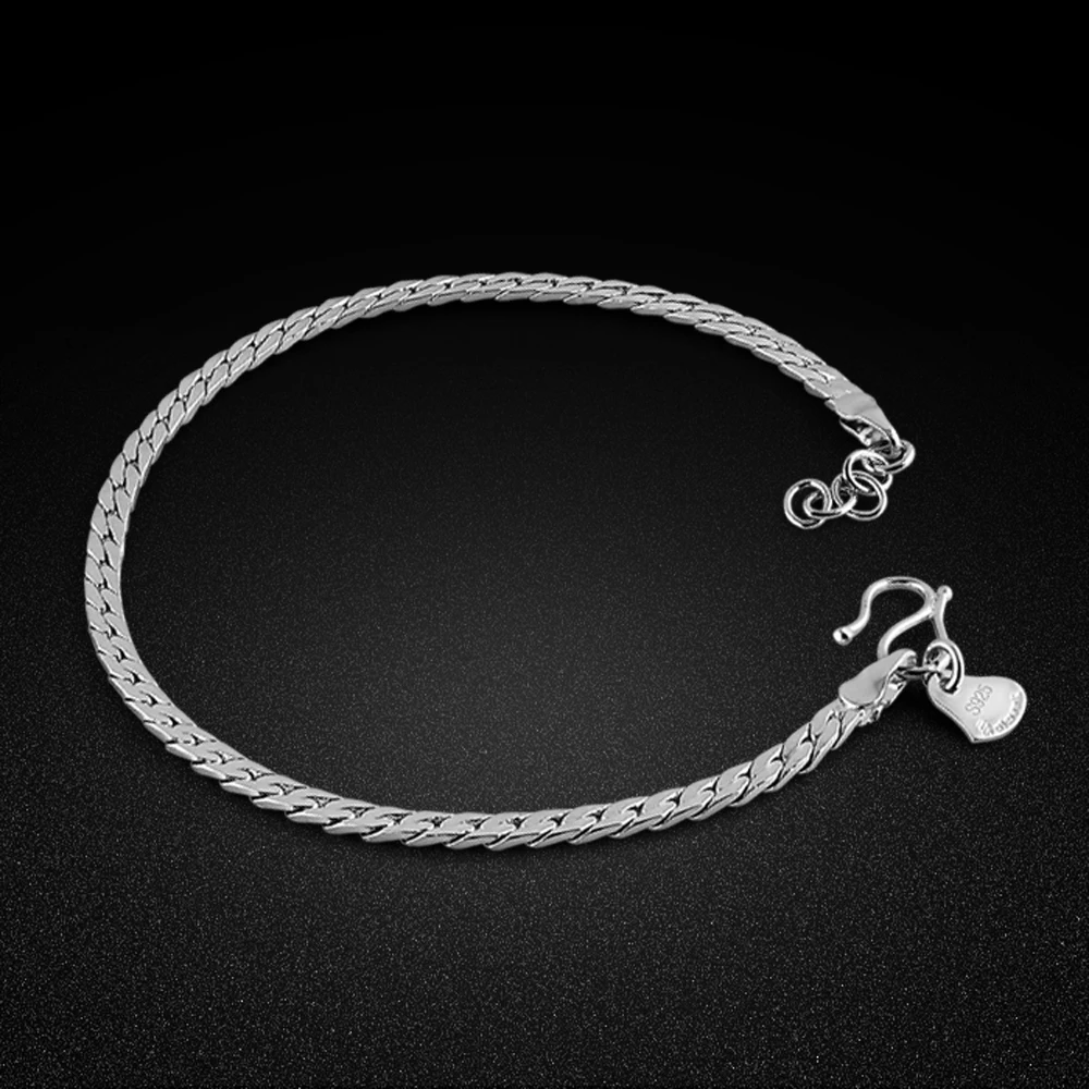 

Simple men's jewelry original 925 silver bracelet 3.5MM solid sterling silver bracelet chain Th201116