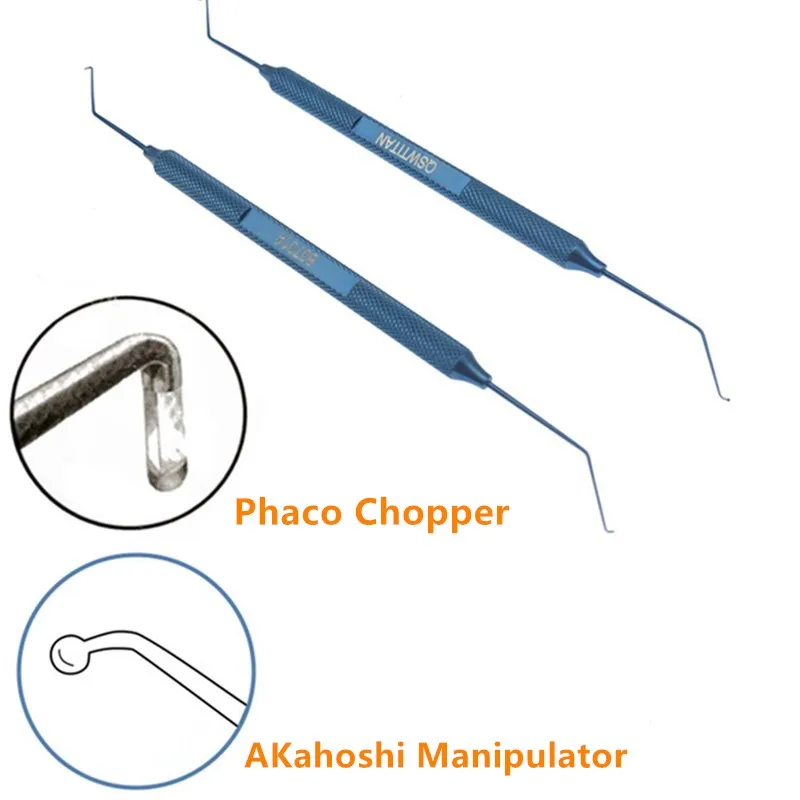 Double Phaco Chopper Ophthalmic Spatula Manipulator Sinskey Hook Ophthalmic Veterinary Surgical Instruments