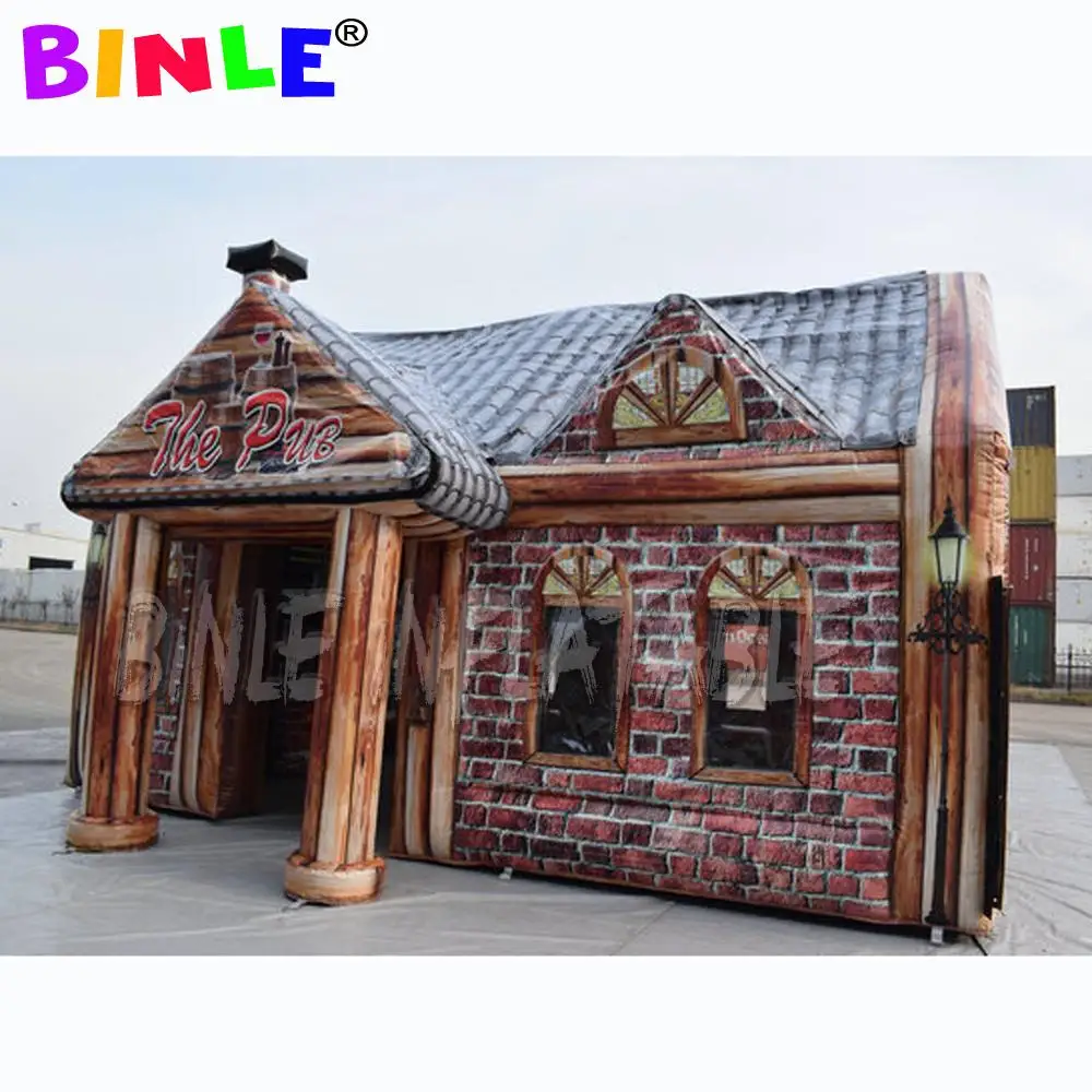 

Special Aussie 8x6x5mH giant inflatable pub inflatable Tiki hut bar exhibition air house tent with muntifunctional use