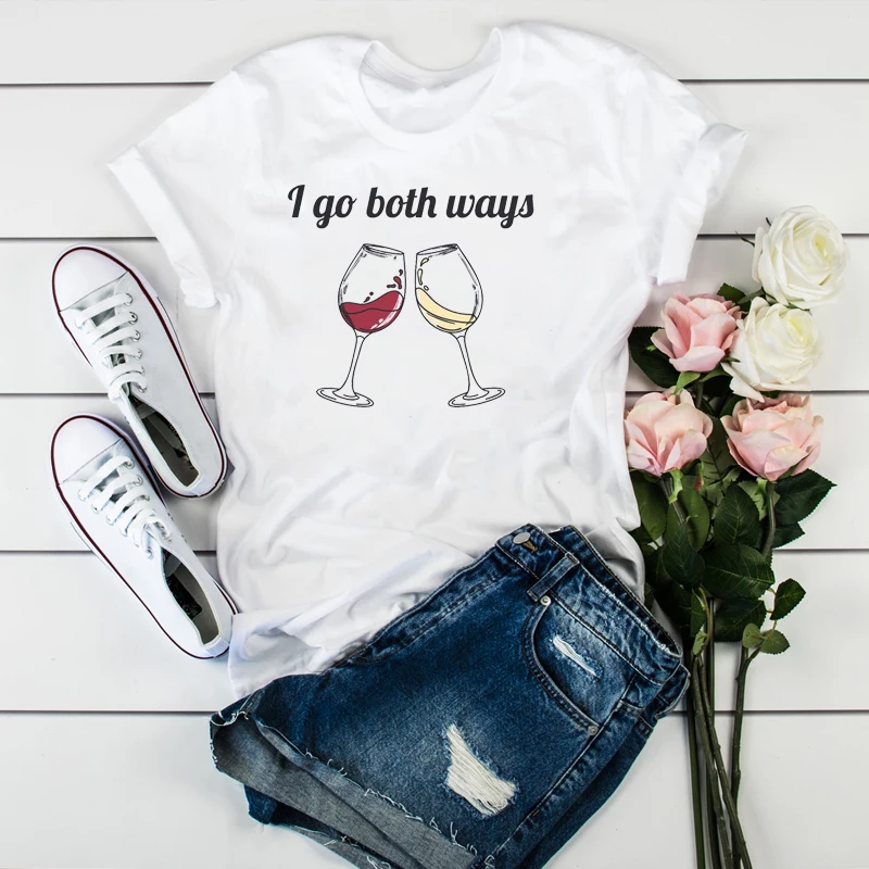 Women Beer Wine Cheer Happy Fashion Print Clothes Ladies Womens T-Shirt Graphic Tops Clothes Female Tumblr T Shirt T-shirts