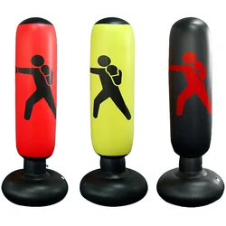 160cm Floor Standing Boxing Punching Bag Inflatable Free-Stand Tumbler Muay Thai Training Pressure Relief Bounce Back Sandbag