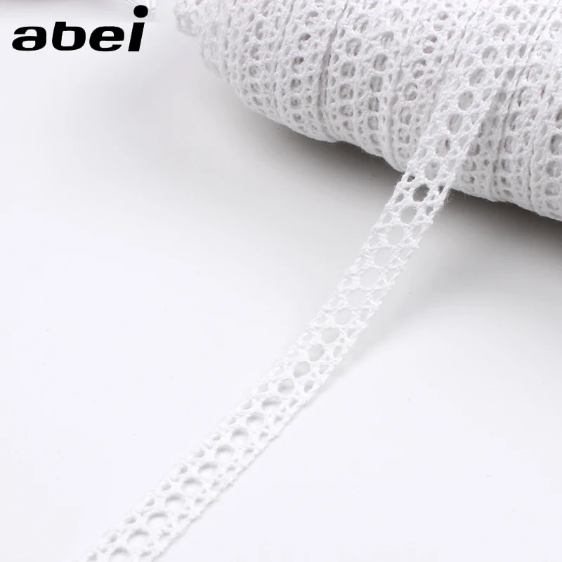 10 Yards White Embroidery Lace  Garment Sewing Supplies DIY Cotton Crochet  Ribbon Ornaments.