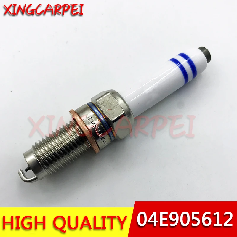 4pcs 04E905612 IRIDIUM Spark Plug for Audi A1 A3 Q3 for VW Volkswagen Beetle Golf Jetta Polo Santana 0241145515 04E 905 612 B C