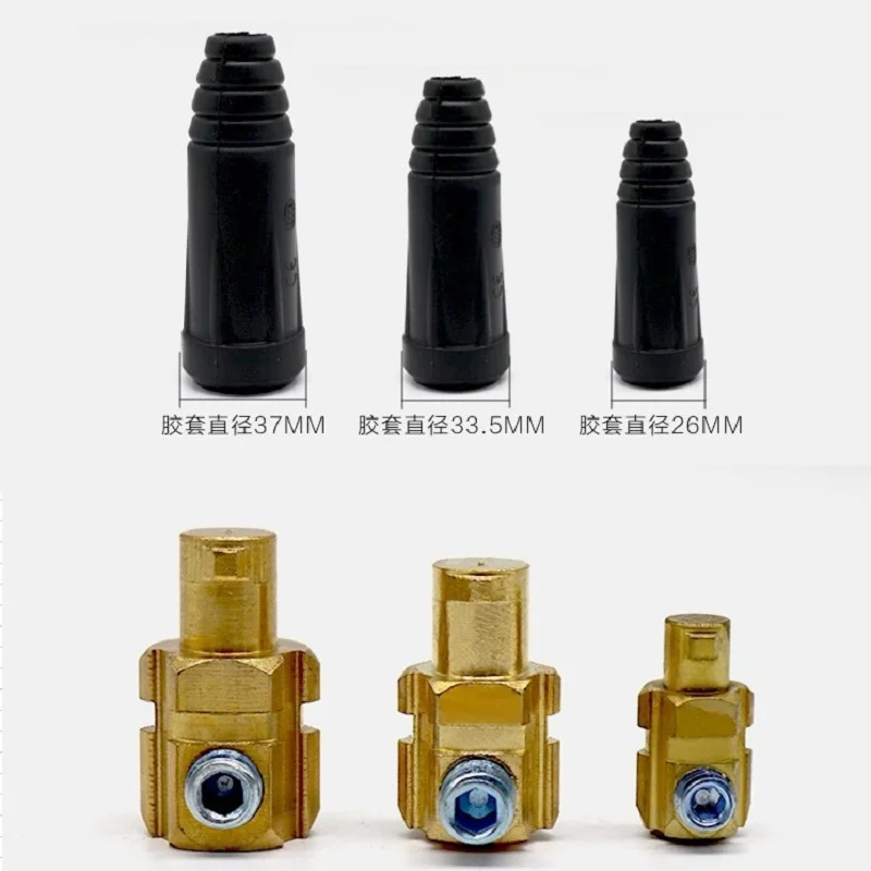 Europe Welding Machine Quick Fitting Male Cable Connector Socket Plug Adaptor DKJ 10-25 35-50 50-70