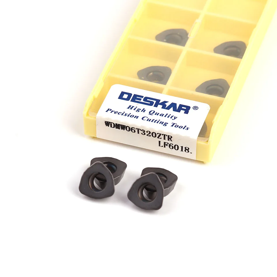 DESKAR 100%WDMW06T320ZTR LF6018 CNC lathe milling turning tool carbide blade stainless steel tool parts