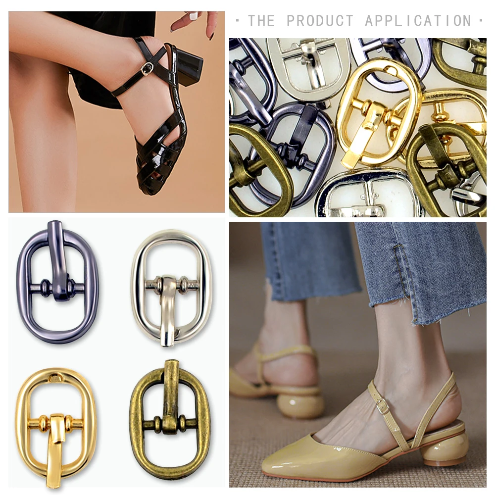 New arrive high quality 30pcs/lot silver black gold bronze 8mm alloy metal shoes bags Belt small Buckles DIY sew accessories