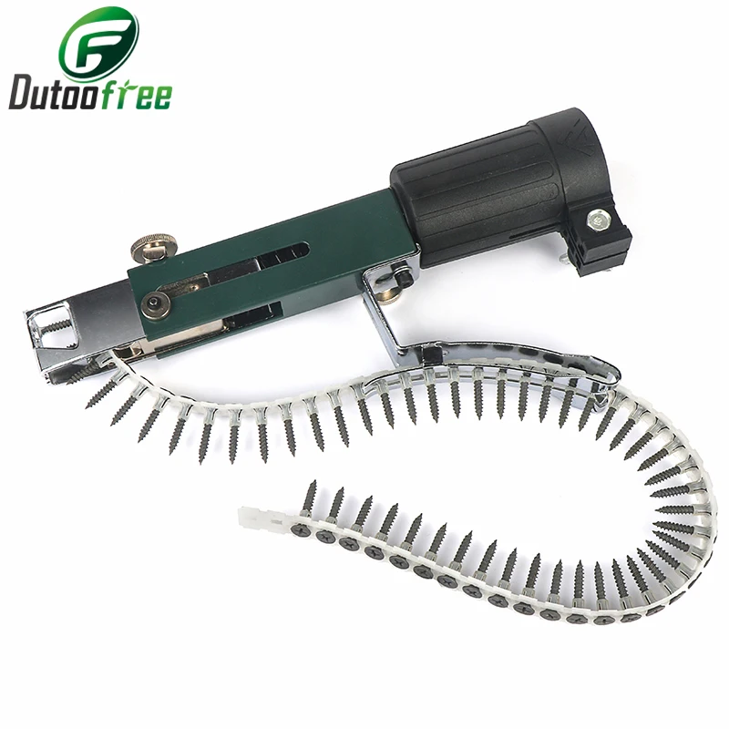 

Gun Screw Chain Belt Hole Automatic Nailing Woodworking Tools for Screw Gun Electric Tools Auto Feed Screwdriver Tape