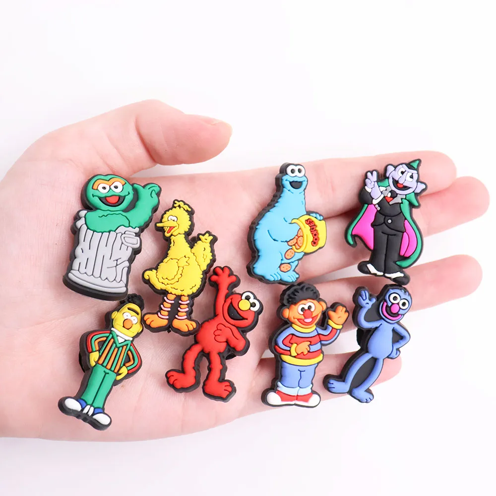 Single Sale PVC Shoe Charms Popular Cartoon Doll Yellow Bird Slipper Accessories Garden Shoes Ornament Buckles For Kids Gift